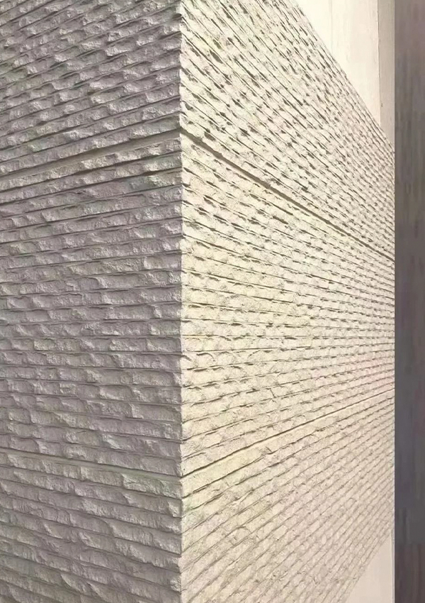 Panou de perete flexibil din piatră moale cu textura grosieră